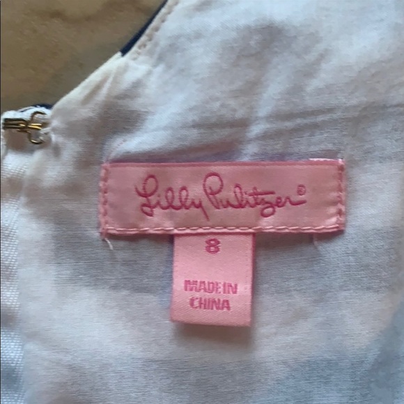 Lilly Pulitzer Roswell Navy and White Stripe Cording We Will Go Size 8 - Picture 7 of 16